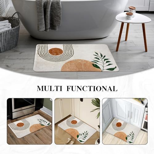 20X30 Boho Bath Rug Non-Slip Plush Mat