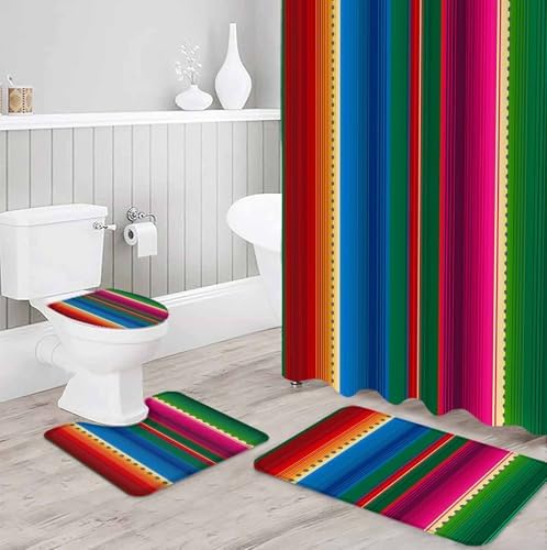 ZOE GARDEN Mexican Stripes Bathroom Set