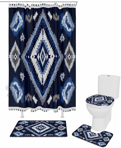 ZOE GARDEN Southwest Aztec Bathroom Set
