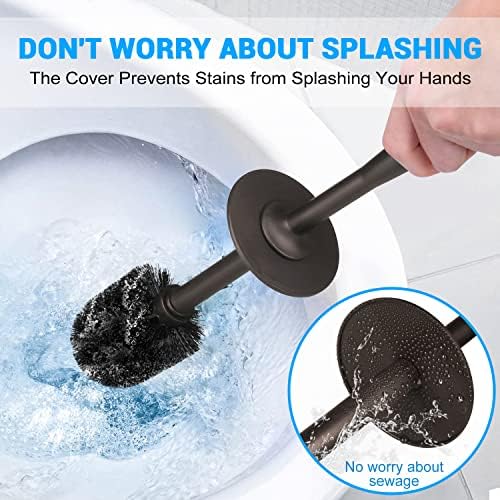 Uptronic Toilet Plunger and Brush Set with Holder 1