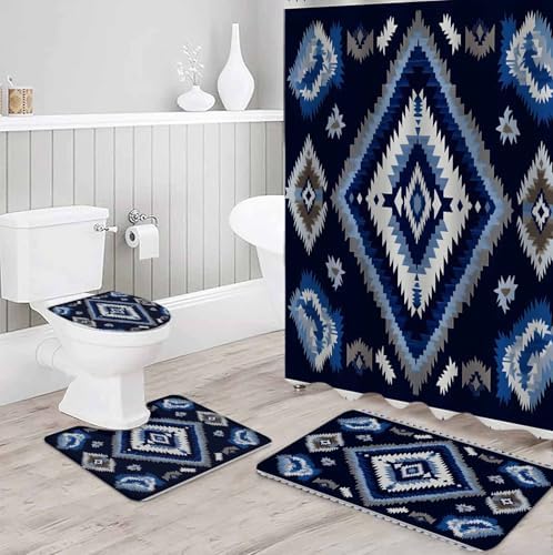 ZOE GARDEN Southwest Aztec Bathroom Set