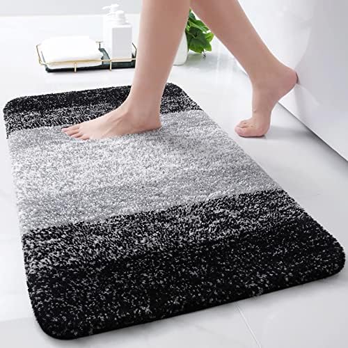 Arotive Microfiber Bath Mat 24 x 16 Black