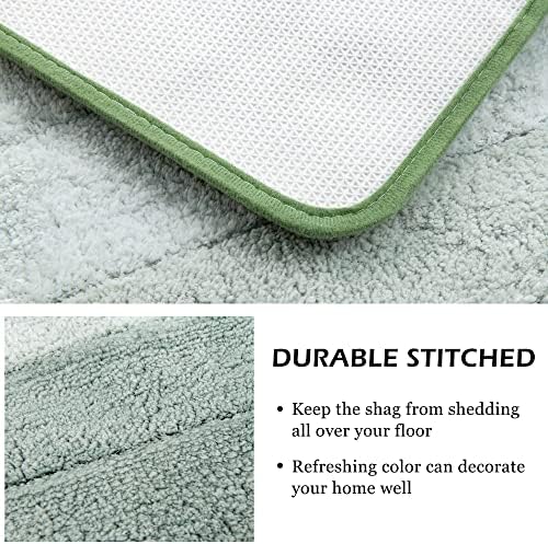 Kmson Ombre Bath Mat Green 20x32