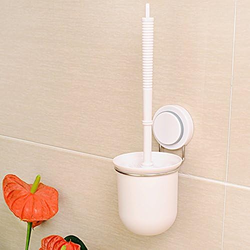 BEEGAGA Wall-Mounted Suction Cup Toilet Brush Holder Set 1