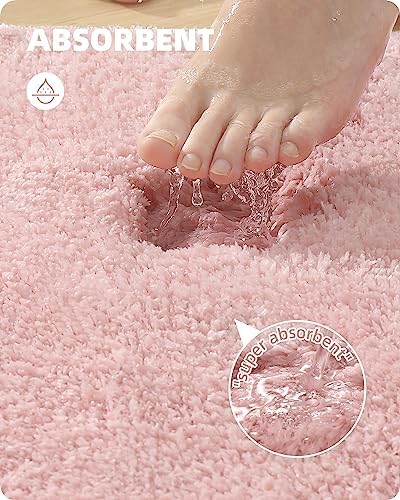 ColorGeometry Light Pink Bathroom Rug 16x24 1