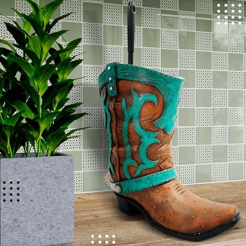 Granatan Cowboy Boot Toilet Brush Holder 1