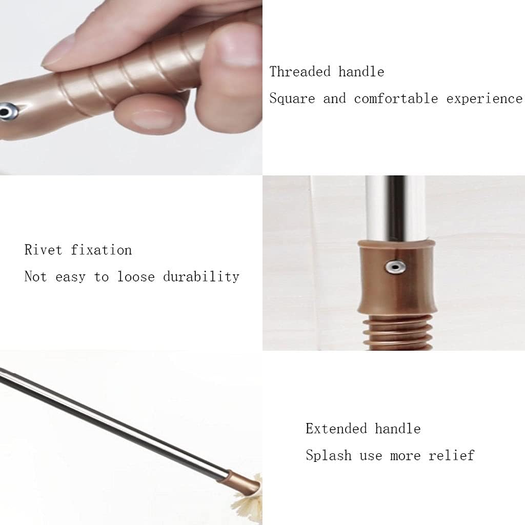 Toilet Brush and Holder Set with Strong Bristles
