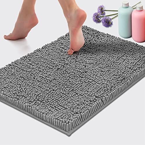 LuxUrux Bath Mat - Extra Soft Plush Non-Slip Bathroom Rug