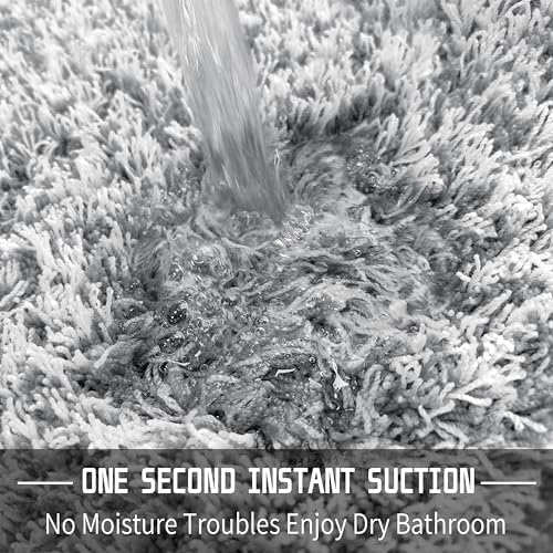 Yimobra Non Slip Bathroom Rug 36x24 Ultra Soft Microfiber Bath Mat