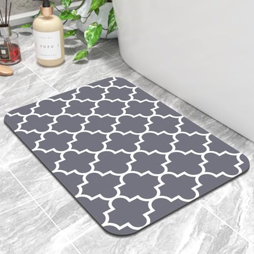 Kmat Bath Mat Quick Dry Absorbent Non-Slip Rugs