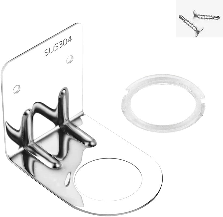 Stainless Steel Wall Mounted Shampoo Holder with Anti-Slip Base