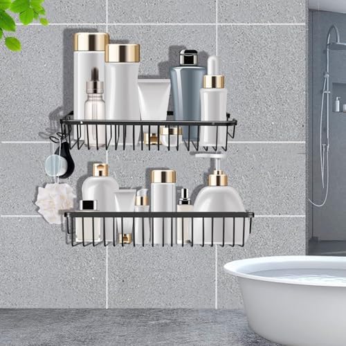 VECELO 2 Pack Shower Caddy Basket Shelf Organizer