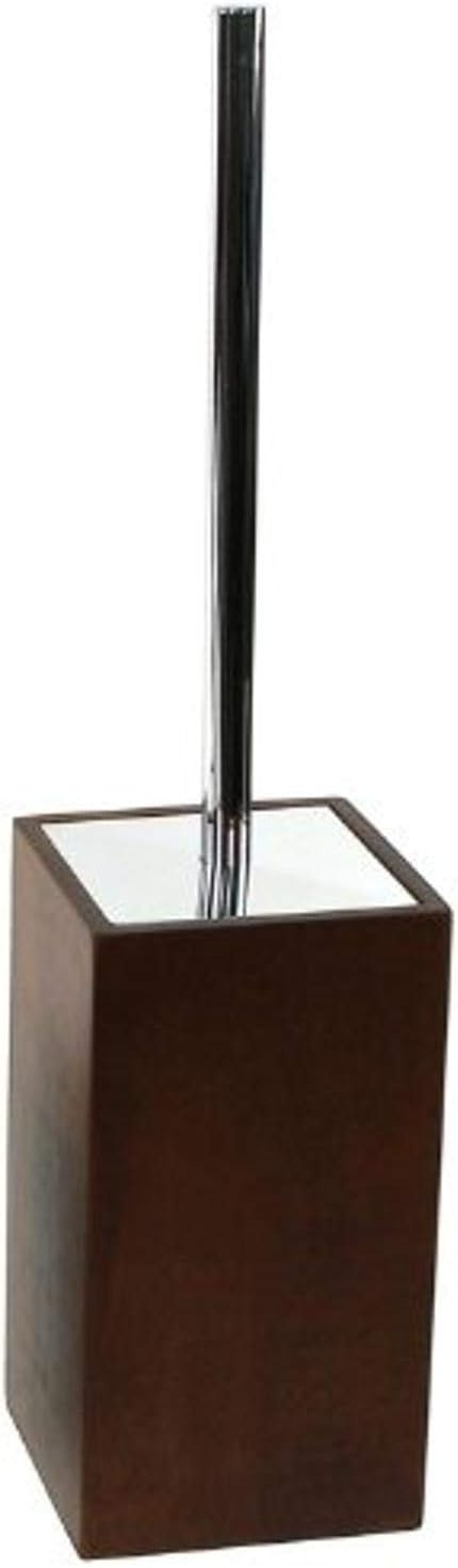 Gedy Papiro Square Toilet Brush Holder Natural Brown