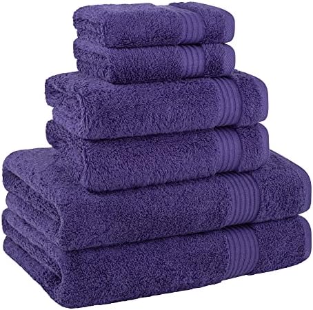 Cotton Paradise 6 Piece Purple Towel Set