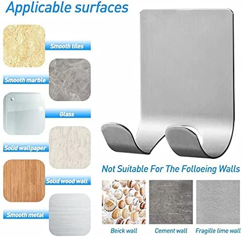 Waterproof Razor Holder 6 Pack Heavy Duty Self Adhesive Hooks