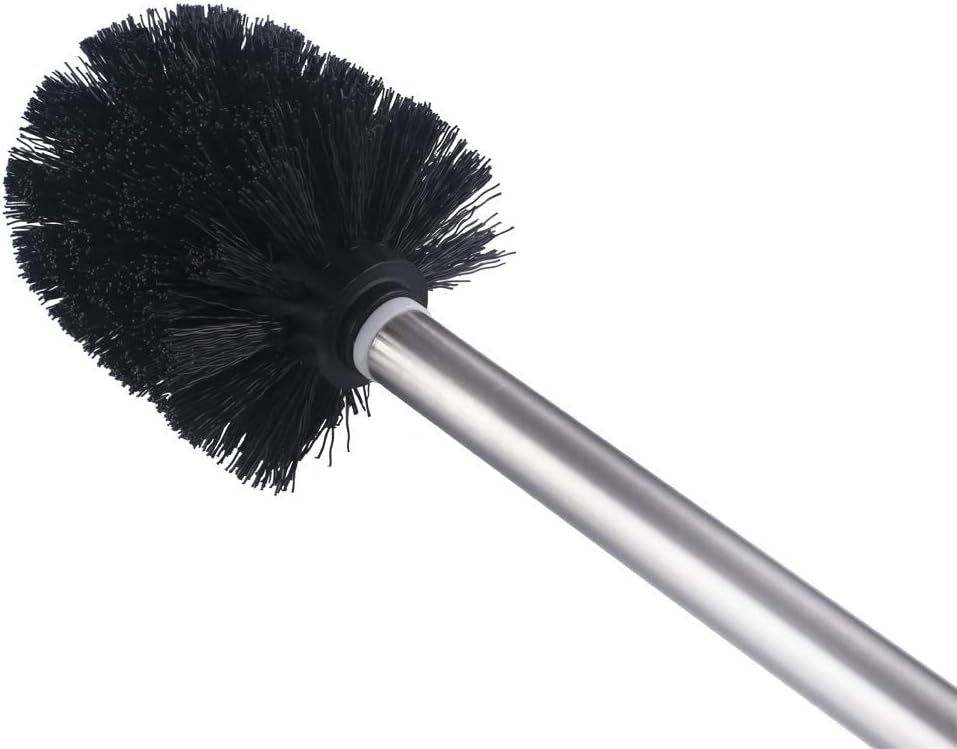 Angle Simple Toilet Brush Set 3PCS with Stainless Steel Handle