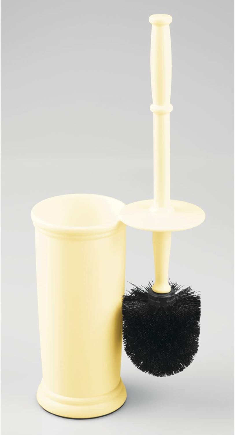mDesign Toilet Bowl Brush with Modern Holder