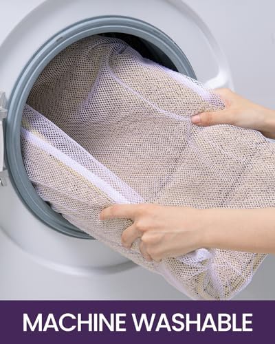 DEXI Non-Slip Microfiber Bathroom Rug Mat 32x20 Beige