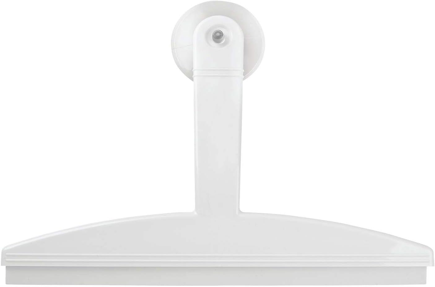 InterDesign 12 Inch White Squeegee with Suction Hook 1