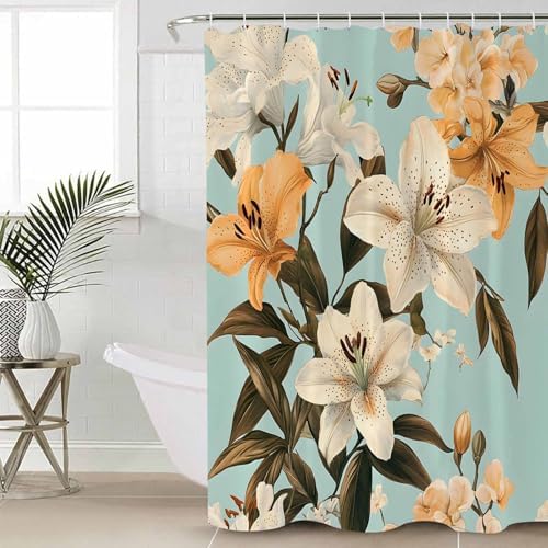ZOE GARDEN Watercolor Lily Bathroom Set