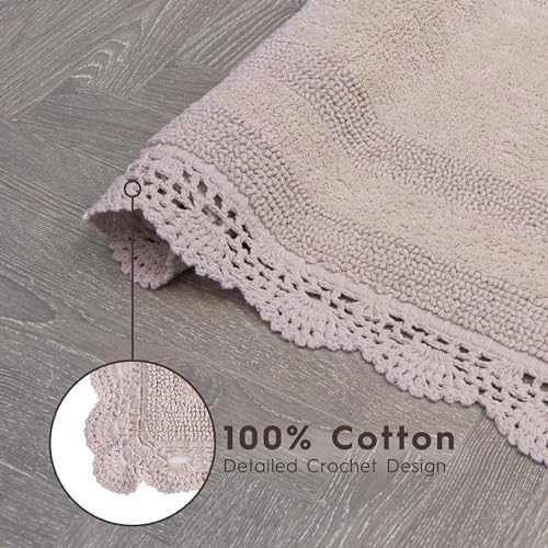 Laura Ashley Dusty Pink Cotton Bath Mat 21x34