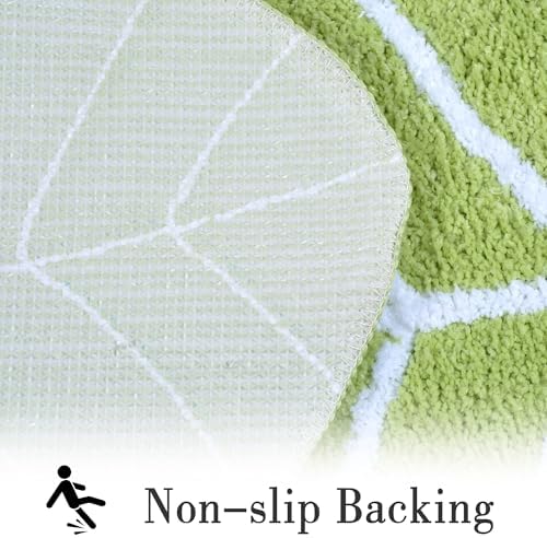 HelloTree Green Leaf Bathroom Rug for Kids 1
