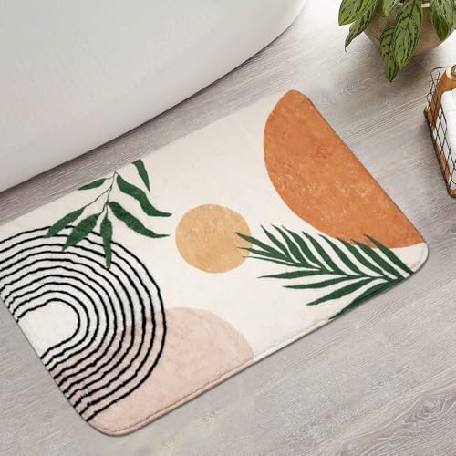Bsheuancek Non-Slip Boho Bath Mat