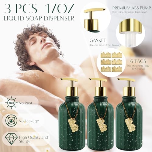 WSBArt 32PCS Bathroom Set with Hunter Green Shower Curtain and Rugs