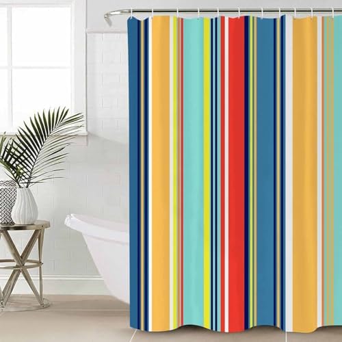 ZOE GARDEN Colorful Stripes Bathroom Set