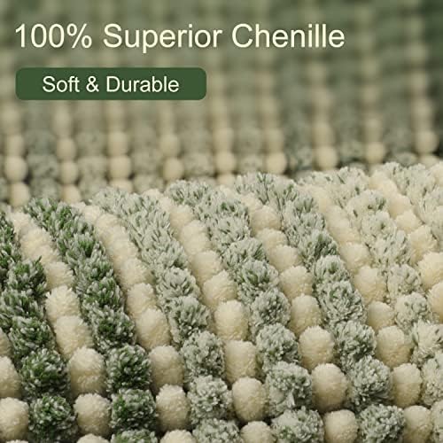 BSICPRO Bath Mat Rug 17x24 Inches Non-Slip Chenille