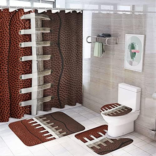Sports American Football Boys 4 Piece Bathroom Set
