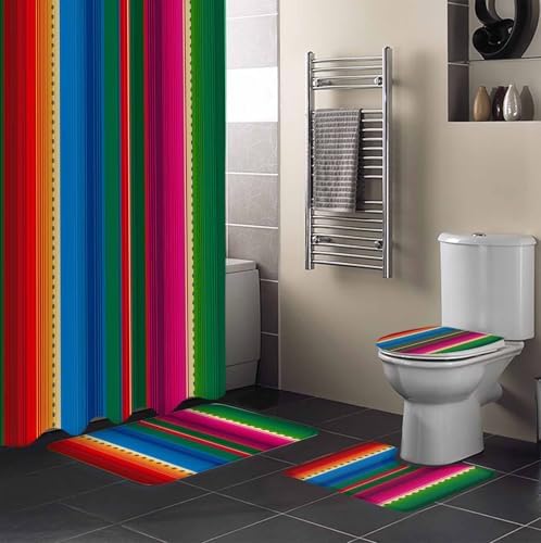 ZOE GARDEN Mexican Stripes Bathroom Set