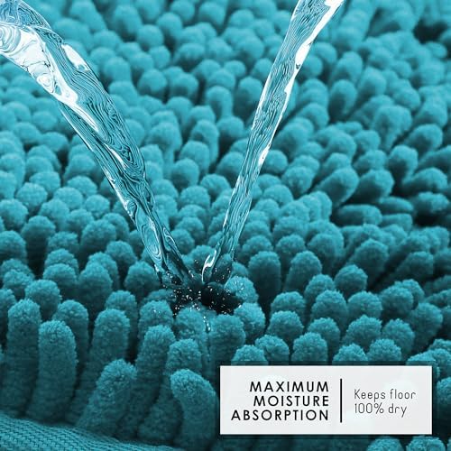 Hearth Harbor Teal Bath Rug Set 2 Piece 1