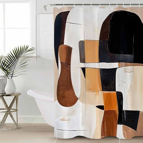 ZOE GARDEN Boho Black Brown Bath Set