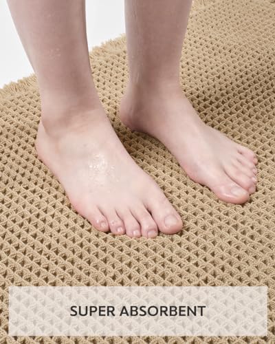 Tchdio Waffle Bath Mat 2 x 6 Non-Slip