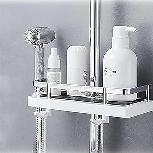 Gnozuiky Bathroom Shelf - Liftable Shower Rack with Easy Installation