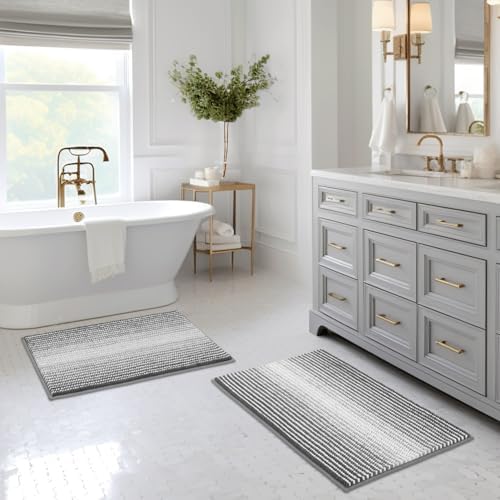 BSICPRO Premium Bath Mat Set 2 Piece Non Slip