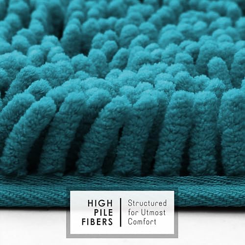 Hearth Harbor Teal Bath Rug Set 2 Piece 1