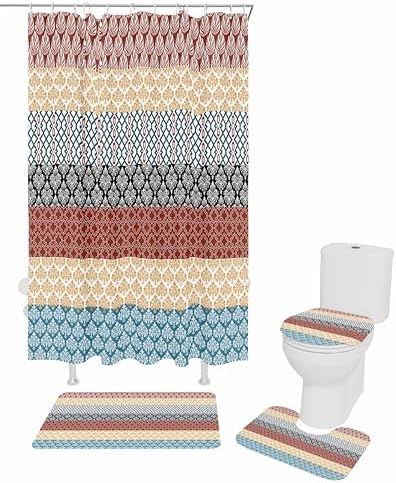 ZOE GARDEN Boho Orange Bathroom Set