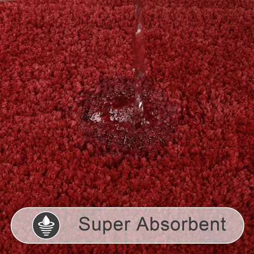 SHACOS 3 Piece Bathroom Rug Set with Non-Slip Mats