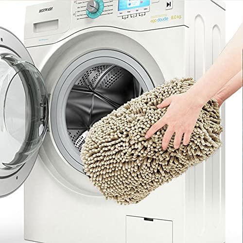 SONORO KATE Plush Bath Rug Non-Slip 3220 Beige