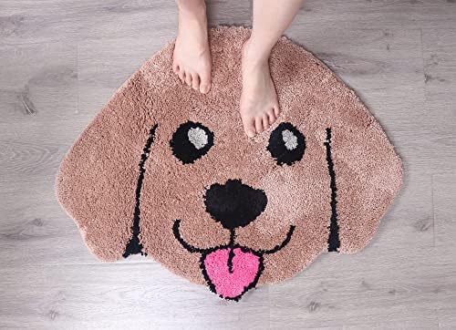 Cute Bath Mat with Golden Retriever Design