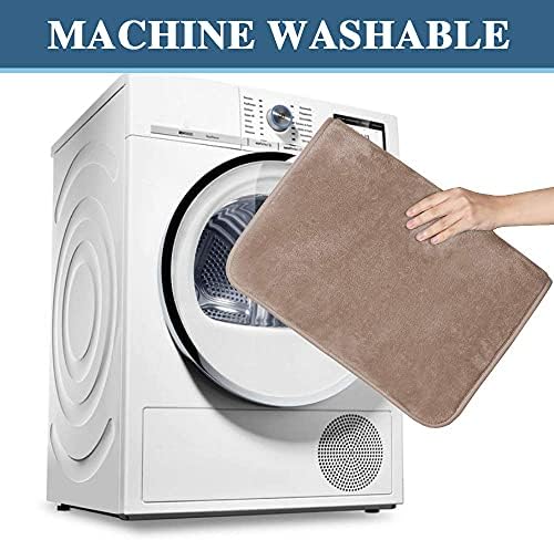 HVERSAILTEX Flannel Memory Foam Bath Mat Set