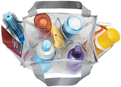 InterDesign Water Resistant Shower Tote with Handles - 85 x 588 x 925 WhiteGray