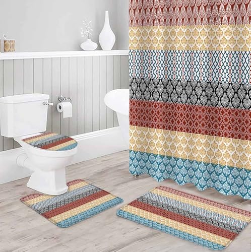 ZOE GARDEN Boho Orange Bathroom Set