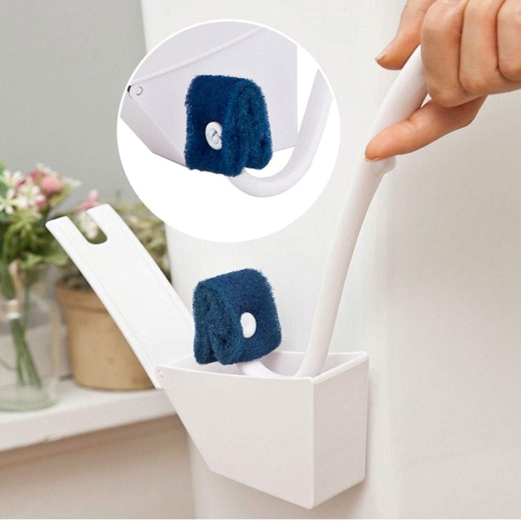 NYKK Toilet Brush with Bracket and Holder - White 23cm
