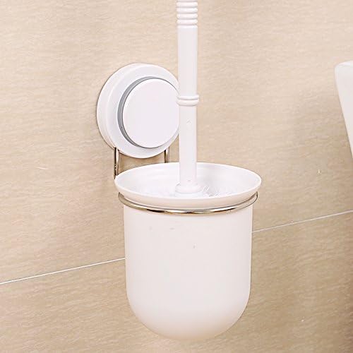 BEEGAGA Wall-Mounted Suction Cup Toilet Brush Holder Set 1