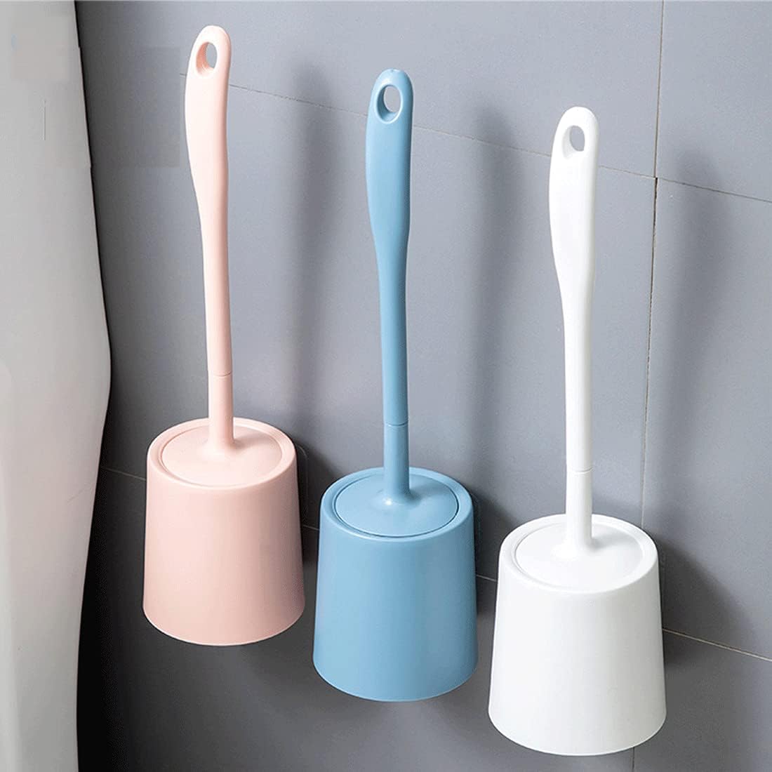 GYDMEG Toilet Brush and Holder Set - White