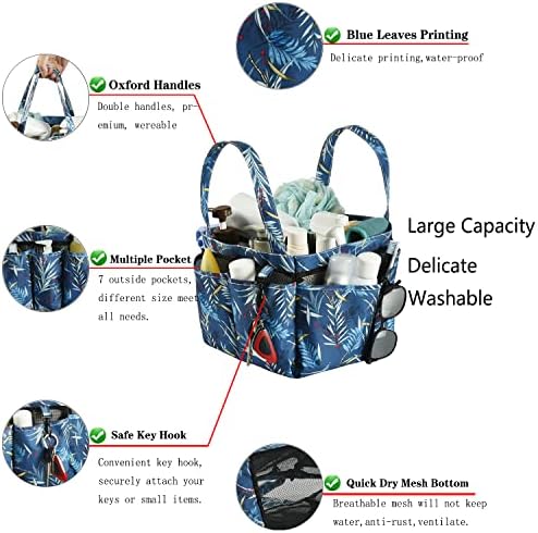 Haundry Portable Mesh Shower Caddy with 8 Pockets