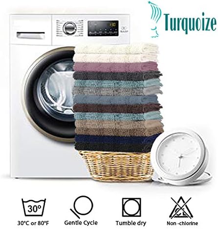 Turquoize Sage Green Bathroom Rug Runner
